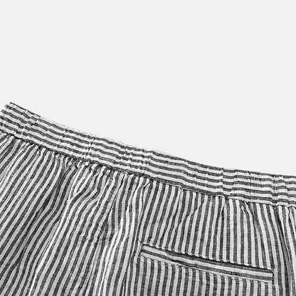 Bermuda Linho Masculina Listrada