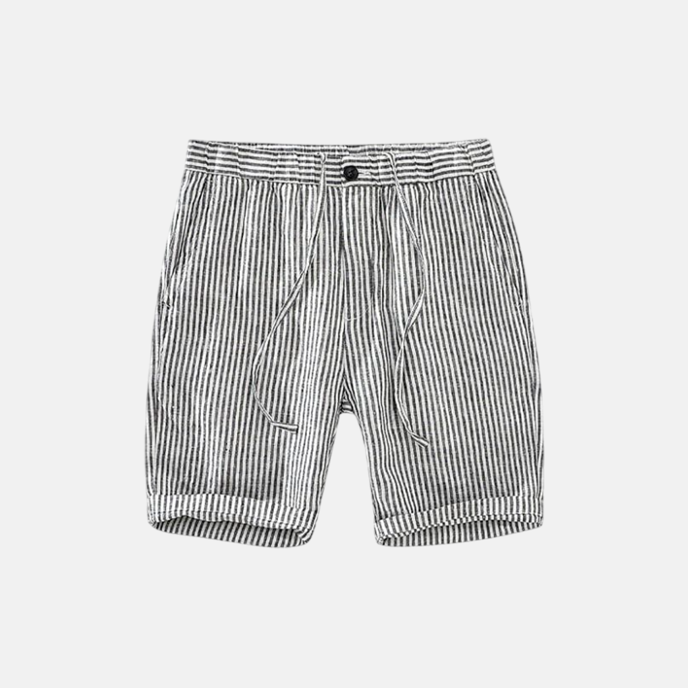 Bermuda Linho Masculina Listrada