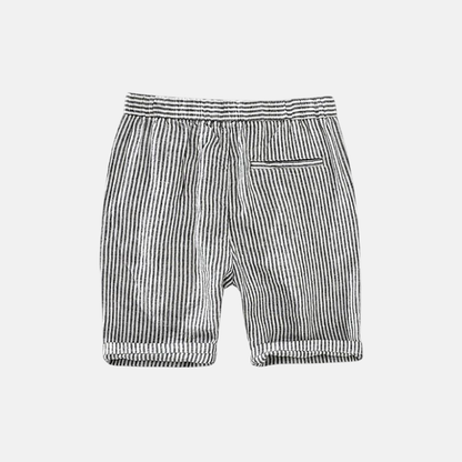 Bermuda Linho Masculina Listrada