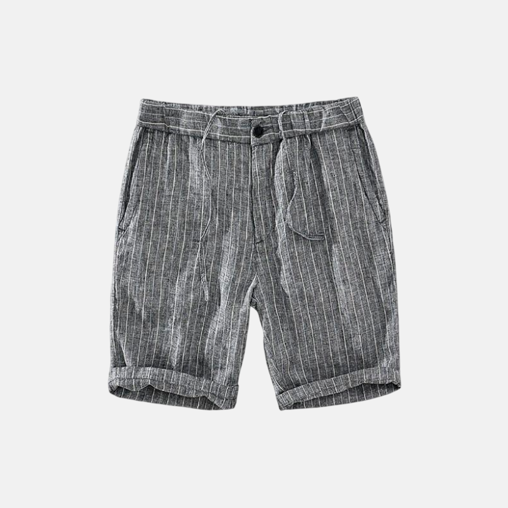 Bermuda Linho Masculina Listrada