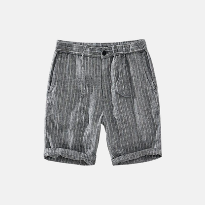 Bermuda Linho Masculina Listrada