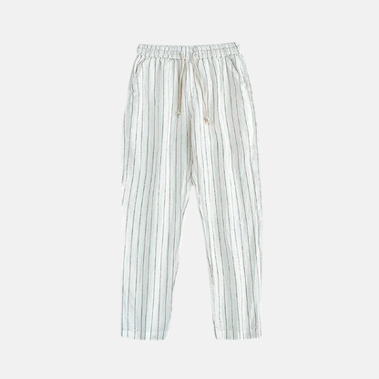 Calça Linho Listrada  F084