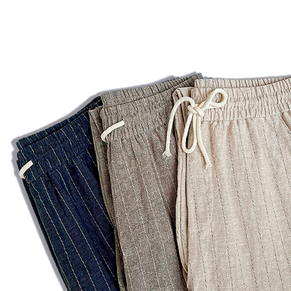 Calça Linho Listrada  F084