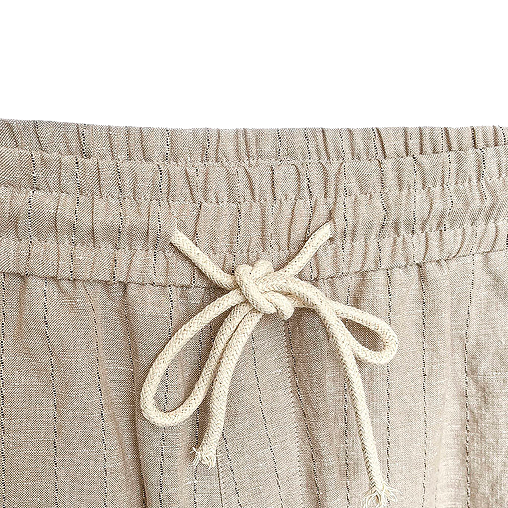 Calça Linho Listrada  F084