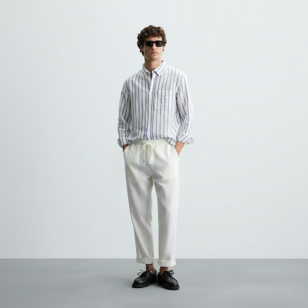 Calça Linho Masculina  F085