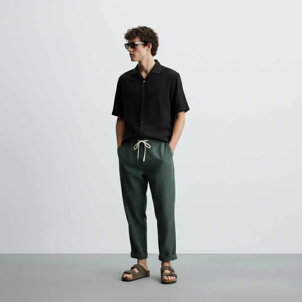 Calça Linho Masculina  F086