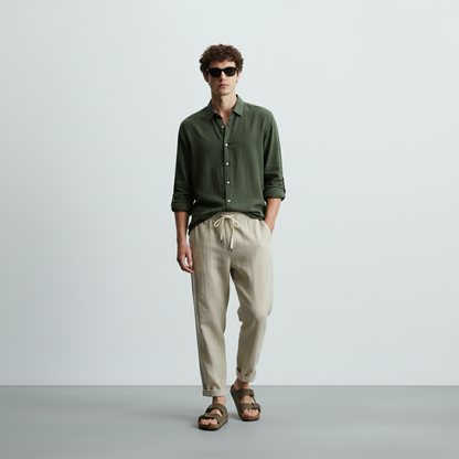 Calça Linho Masculina  F087